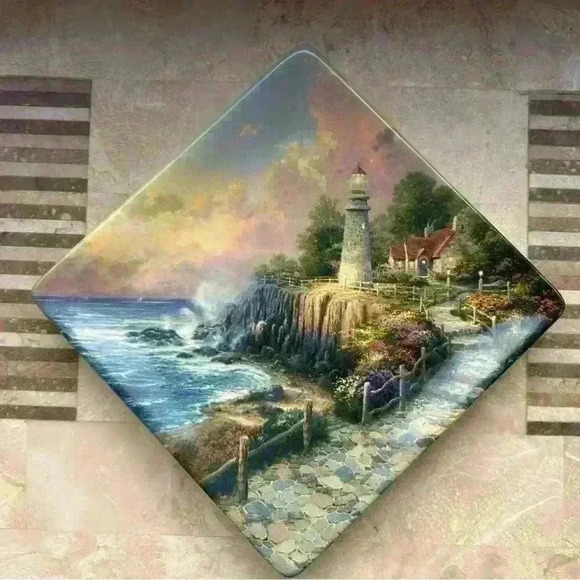 Thomas Kinkade First Edition Plate “A Light in the Dark” The Bradford Exchange - Picture 1 of 17